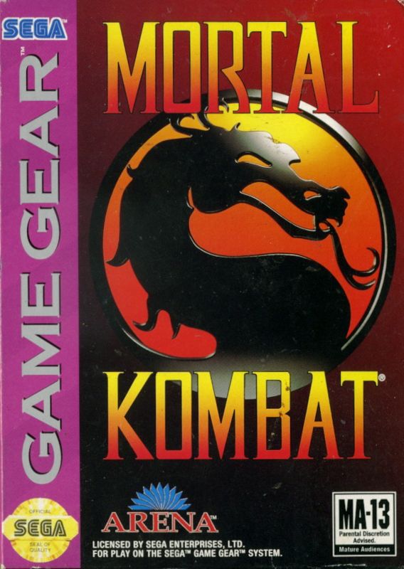 Mortal Kombat box art for Sega Game Gear